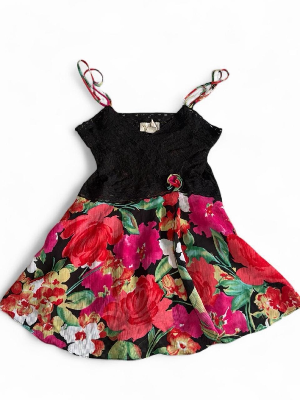 Vintage 1990’s Victorias Secret Gold Label lace floral slip dress